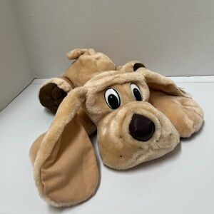 Tan and Brown Plush Hound with Floppy Ears